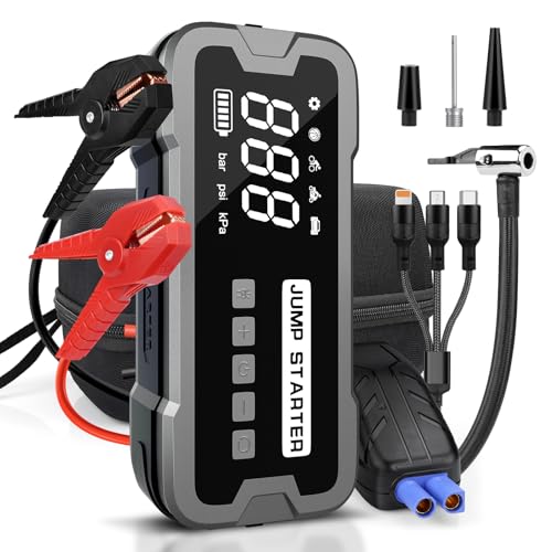 Car Jump Starter with Air Compressor 4000A 160PSI, 20000mAh Power...