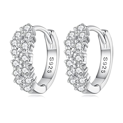 Boucles d'oreilles Hoop argent 925 cartilage 12mm anneau lobe piercing 10G