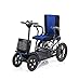 Guoyajf Scooter per Mobilità Pesante Veicolo Elettrico A 4 Ruote,Carrozzina da Viaggio Elettrica con Cestini E Sedile Confortevole,Powerchair Portatile Leggero Pieghevole per Anziani