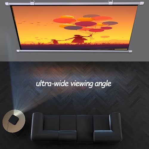 Pantalla manual de proyector 72 pulgadas 16:9 miniatura 3