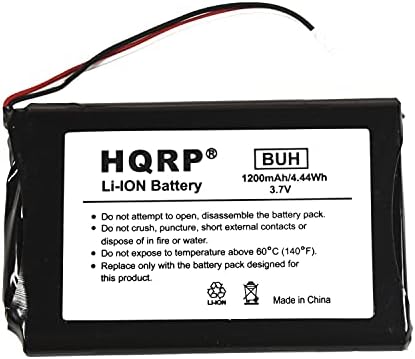 HQRP 1200mAh Battery Compatible with Garmin 361-00035-03 Nuvi 2450 2450LMT 2455 2455LMT 2455LT 2460 2460LMT 2475 2457 2457LMT 2460 2460LT 2497 2497LMT 361-00051-01 361-00061-02 GPS Navigator