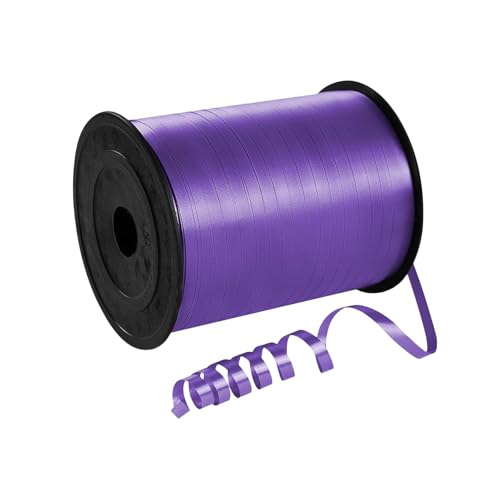 Ruban Pour Ficelle De Ballon,500 Yard Ruban Bolduc Lisse Paquet Cadeau Violet foncé Rubans Curling Ballon Pour Décoratif Cadeau Accessoire...