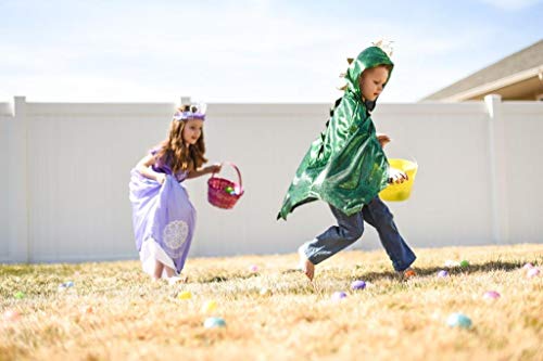 Little Adventures Deluxe Childrens Dragon Cloak Cape Age 3-8 (Green) - Machine Washable Child Pretend Play and Party Dress-Up with No Glitter - Thumbnail 7