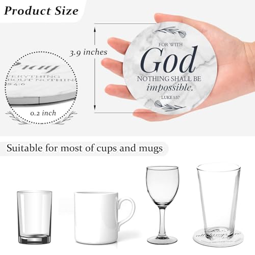 Billbotk CC-8 Ceramic Coasters With Bible Verses thumb #2
