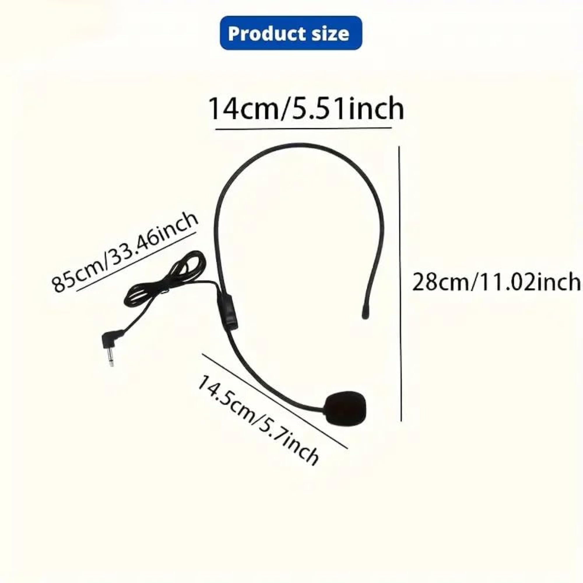 Professional Amplifier Wired Headset Microphone