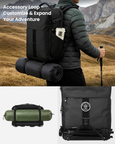 Image of Portal 28L Travel Backpack TSA Carry On Laptop One-Bag Men Women | Water Resistant Business Backpack with Luggage Sleeve, Flight Approved, Ideal for Long Travel, Work & Daily Commute