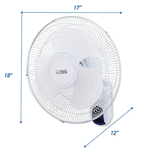 Commercial Cool Ventilador de parede de 16