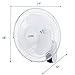 Commercial Cool 16 inch Wall Fan with Remote, White (CCFWR16W)