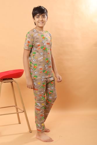 Image of Ninos Dreams Boys Cotton Coord Set /Boys Night Suit /Boys Loungewear /Boys Night Dress