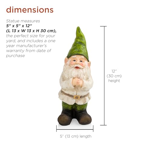 Alpinecorporation12talloutdoorgardengnomefoldinghandsyardstatuedecoration  Urban Country Home Decor Alpine corporation 12 tall outdoor garden gnome folding hands yard statue decoration  urban country home decor