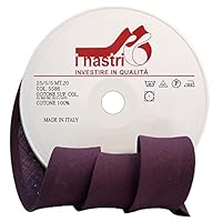 Nastro In Sbieco Di Cotone Superiore - 25 Mm Con Piegature 5 Mm - 20 Metri Bianco