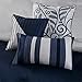 Madison Park Amherst Faux Silk Comforter Set-Casual Contemporary Design All Season Down Alternative Bedding, Matching Shams, Bedskirt, Decorative Pillows, King(104