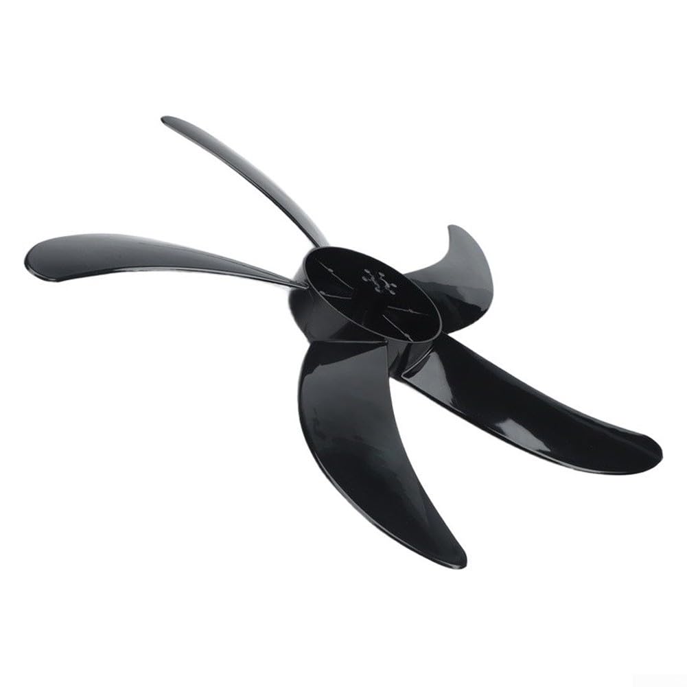 Posheliox Replacement Fan Blades 18 Inch, 450mm Diameter ABS Material, 8mm Center Hole for Stand and Table Fans, Low Noise High Airflow Cooling(black)