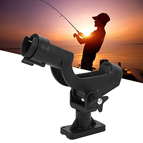 KAKAKE Braçadeira de vara de pesca, suporte ajustável de 360° com rotação multivelocidade para a mai