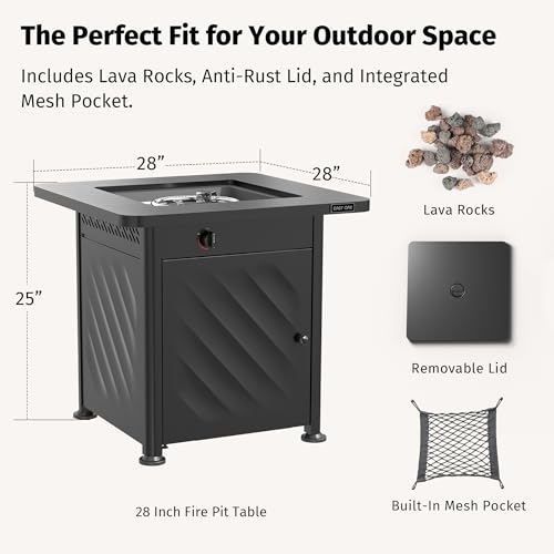 Luxury Outdoor Fire Table Propane