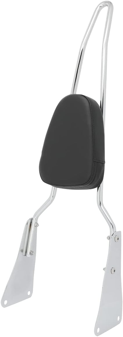 Passenger Sissy Bar with Soft Rear Backrest for Kawasaki Vulcan 1500 VN1500 Classic, Chrome