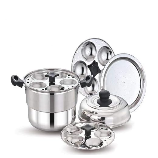 Steel 15PC IDLI with Steamer Plate