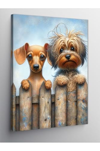 Tablo Mega Kanvas Tablo Üzgün Köpekler 70 X 100 Cnvsdkey-116478-70-100