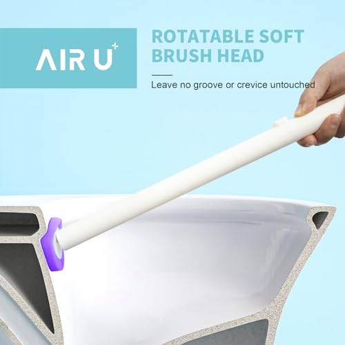 Image of 48 Count Disposable Toilet Brush Heads, Toilet Bowl Wand Refills for Toilet and Bathroom Cleaning, Purple Lavender Fragrance, Not Suitable for Electric Toilet Brushes