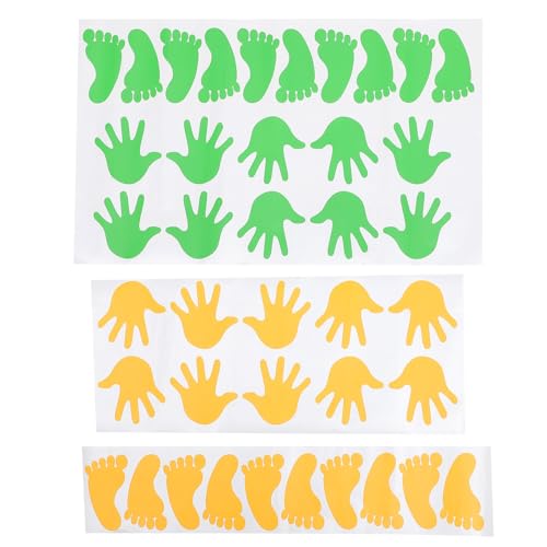 GALPADA 40 adhesivos removibles de huellas para pared