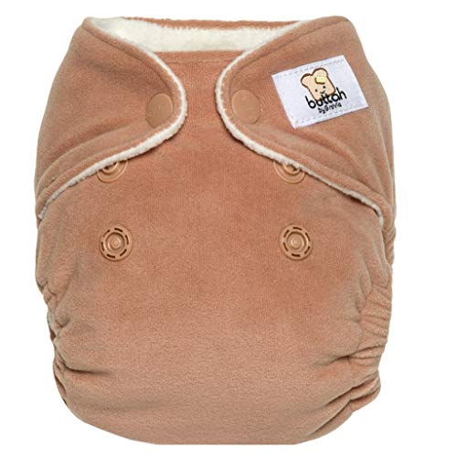 GroVia Buttah Newborn All in One Snap Reusable Cloth Diaper (AIO) (Clay)