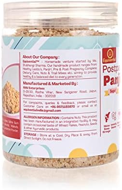 Equisential Postpartum Panjiri|After Delivery Food For Mother|Post Natal Diet Panjiri|Panjiri After Delivery|Coconut,Gond,Dry Dates and Dry Fruit Mix Pure Cow Bilona Ghee Fresh Panjiri|In Sugar|500GM