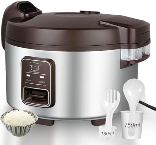 Amazon.com: VEVOR Commercial Rice Cooker, 70-Cup Rice Cooker, 15.85 Qt ...