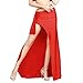 ROYAL SMEELA Belly Dance Costume for Women Belly Dancing Skirt Side Slit Belly Dancing Outfit Carnival Costumes Red