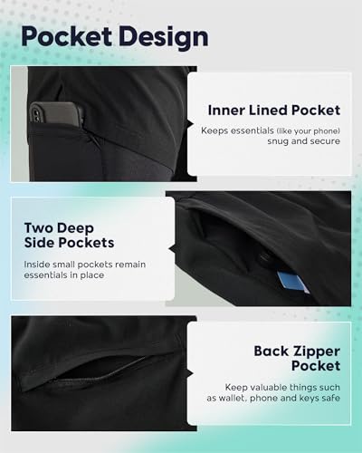 Image of maamgic Mens Workout Shorts 2 in 1 Stretch 5 inch / 7 inch Gym Shorts Running Shorts with Compression Liner Zip Pocket
