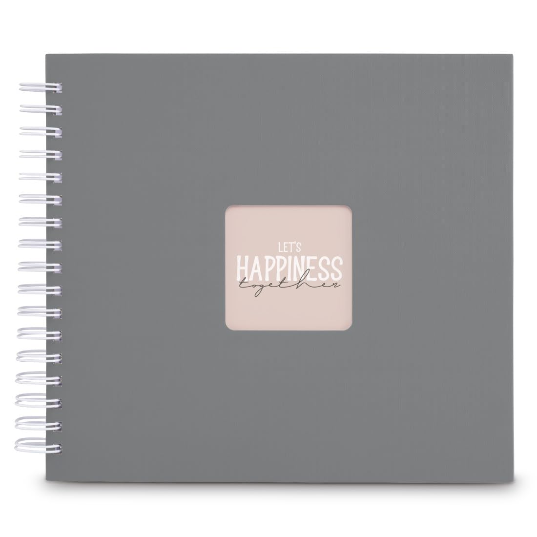 Hama Spiral Album Fine Art 28 x 24 cm 50 White Pages Stone Grey