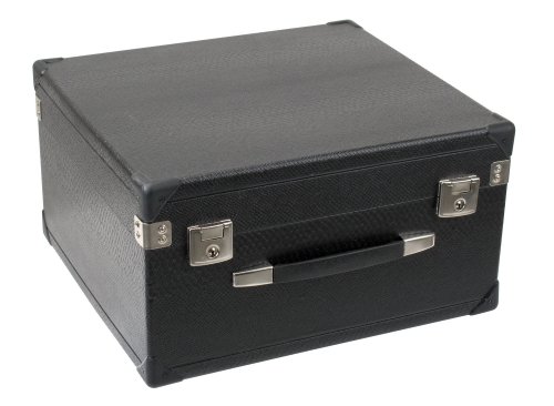 Alpenklang Étui pour Accordéons 3 Rangées (Étui de Transport pour Accordéon 3 Rangées, Noyau en Bois, Revêtement en Similicuir Noir)