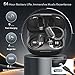 Wireless Earbuds Bluetooth 5.4 Headphones, 54H Playtime Stereo Earphones with Noise Cancelling Mic, IPX7 Waterproof, Fast Charging and Comfort Fit Ear Buds for Fitness/Sports/Workouts/Travel Black