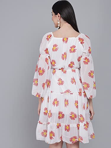 Image of FUNDAY FASHION Women's Fit And Flare Knee Length Dress