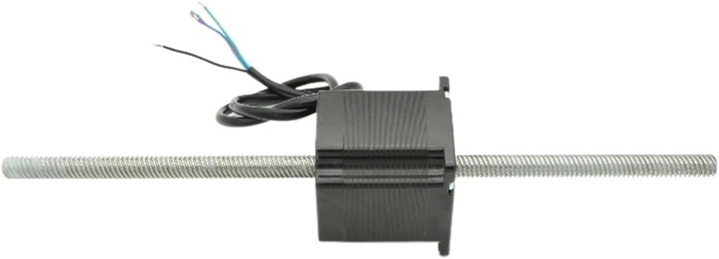 NEMA23 Through Axis Stepper Motor Hybrid Motor Trapezoidal Screw Length 300mm Step Angle 1.8(NC23HS-300-T1010)