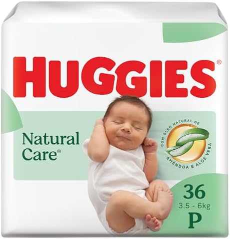 Huggies Fralda Descartável Premium Natural Care P - 36 Un