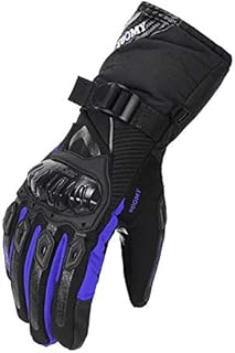 Dgtyui Guantes de Moto Guantes de Moto de Invierno fríos y Resistentes al Viento para Hombre Guantes de Moto con Pantalla táctil - WP-02 Azul X XXL X Z3