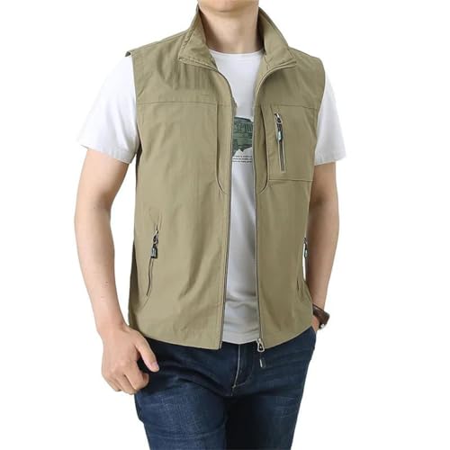 Men's Outdoor Work Vest Tactical Vest Men's Hiking Fishing Sleeveless Jacket Fishing Vest2