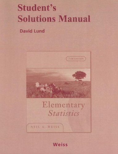 Student Solutions Manual for Elementary Statistics