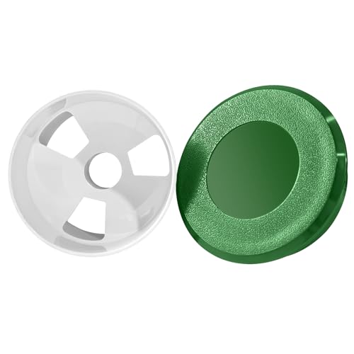 1 Set Golf Hole Cup with Protective Cover – A Timeless Backyard Putting Green Essential, Elevating Your Home Golfing Experience to Artful Leisure (Green+White, Golf Hole Cup=lid)