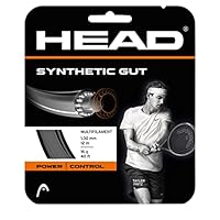 HEAD Unisex-Adult Synthetic Gut Tennis-Saite, Schwarz, 1.30 mm / 16 g