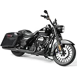 Risopen 2017 Road King Special Motorcycle Toy Compatible for Harley Davidson 1:12 Mini 2017 Road King Special Motorcycle Model diecast Moto for 5-7 inch Doll seat Decoration Moto Toy Gift