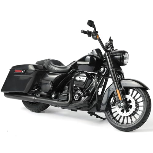 Risopen 2017 Road King Special Motorcycle Toy Compatible for Harley Davidson 1:12 Mini Motorcycle Model diecast Moto for 5-7 inch Doll seat Decoration Moto Toy Gift