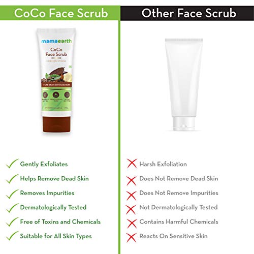 Mamaearth CoCo Face Scrub with Coffee & Cocoa for Rich Exfoliation - 100g - Image 5