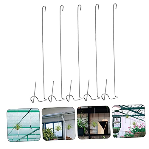 Offsch 5Pcs Air Pineapple Hook Metal Clothes Hanger Wire Hangers Hanging Glass Planter Glass Terrariums For Plants Air Plant Display Air Wall Holder Silver Metal Flower Basket #TOP2