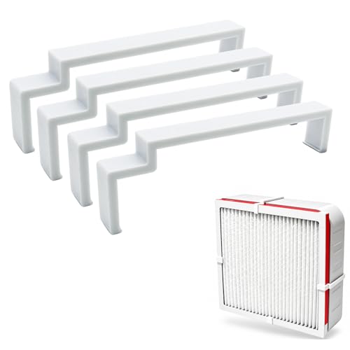 ZYRELYNX Box Fan Filter Clips for 20 Box Fan Reusable Air Filter Holder Clips for Furnace Filters Secure No-Tape Fit DIY Air Purifier Accessories White 1 Set