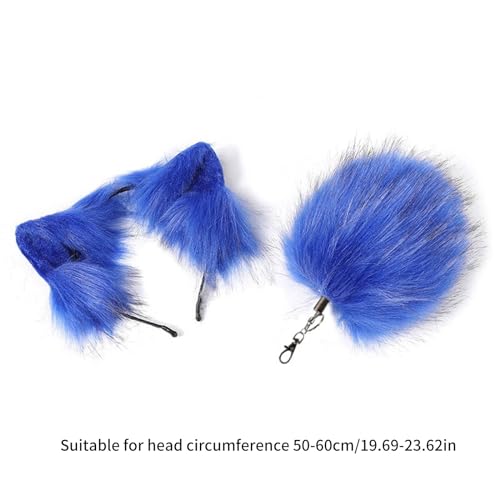 Porte-clés avec breloque queue et oreilles d'animaux pour déguisement cosplay - 5