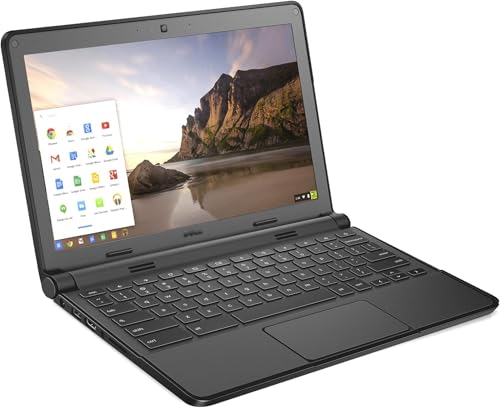 KJD Used Chromebook Laptop 11-3120 P22T 11.6 Inches Intel Celeron N2840 2.16GHz Processor 4GB RAM 16GB SSD Chrome OS PC Notebook Top Apperance Covered by Computer Skin with Charger