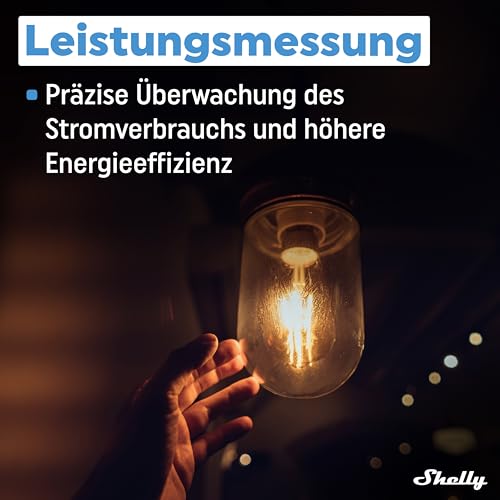 Shelly 1PM Gen3 | WLAN Smart Relais-Schalter mit Strommessung - 16A | Lichtsteuerung | Alexa & Google Home | iOS- Android-App | Hausautomation | Kein Hub erforderlich (2 Stück)