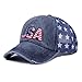 250 Anniversary USA Hat,4th of July Decorations Patriotic Theme Athletic Accessories Cowboy Fashion Baseball Cap We The People Hat,Golf Casual Party Supplies Independence Day Cap Gray One Size