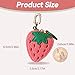 Strawberry Coin Purse,Leather Bag Charm for Handbags,Fruit Purse Charm,Cute Keychain Accessories with Zipper,Mini Coin Pouch Gifts for Women